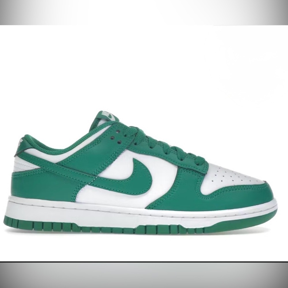 Nike Dunk Low White/Malachite Grade school boys size 6y